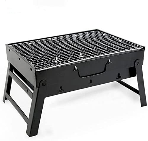 Gril à gaz Portable Pliable Barbecue Grilles Patio Barbecue Charcoal Grill Poêle en Acier Inoxydable Camping en Plein Air Pique-Nique