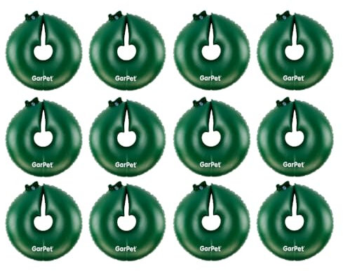 12x Bewässerungsring Donut Baumbewässerungssack Wassersack für Bäume Gießring Baum Bewässerungssack Bewässerungsringe für Bäume Baumsack