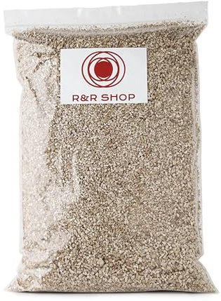 R&R SHOP – Vermiculite Fine Expansée, PH Neutre idéale pour la Germination, la Croissance des Plantes, Champignons et Animaux de Terrarium (3L)
