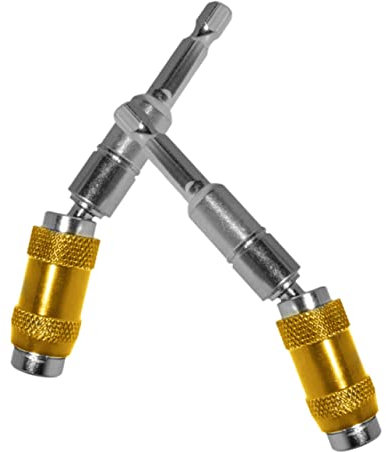 AUTSUPPL 2-teiliger Schwenkbarer Bithalter Flexible Bohrerverlängerung Magnetischer Drehbohrerhalter Für Ecken Und Enge Stellen