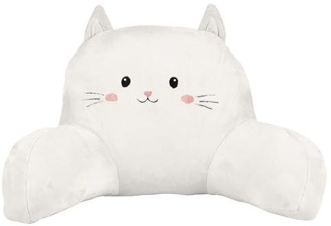 THE CONCEPT FACTORY, TX0331, Ergonomisches Kawaii-Lesekissen in Creme, Bezauberndes Design, optimaler Komfort für Entspannung und Freizeit, Größe 60 x 35 cm, Farbe Creme