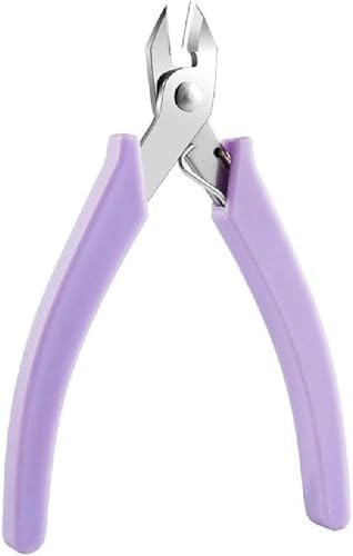 Manicure Nail Pliers, Professional Gemstone Attachment Remover and Wire Cutting Nippers for Nail Art, Rhinestone Gem Clipper, Chain Scissors