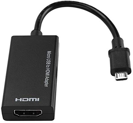 Kikumi Adattatore Micro USB a HDMI 1080P, Audio Stereo a 8 Canali, Adattatore Video HDMI a 5 Pin per Android