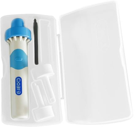 tiyiyok Pulitore per orecchie, detergente per orecchie cera ad alta potenza, aspirapolvere elettrico in silicone, sicuro per rimuovere cera orecchie, riutilizzabile per pulitore orecchie adulti e