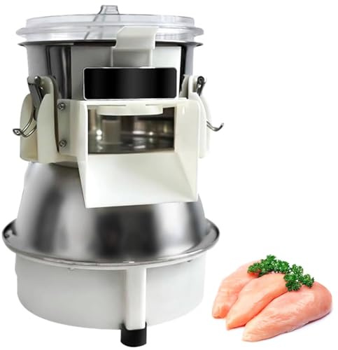 Desmenuzadora De Pollo Automática, Picadora De Pollo Para Cerdo Desmenuzado, Cuchilla Desmontable Y Tapa Transparente, Perfecta Para Restaurantes