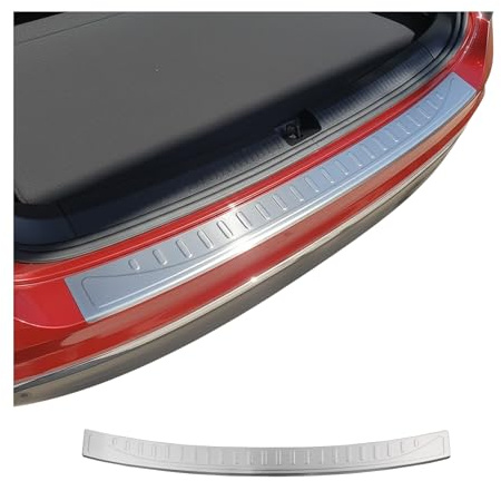 OMAC Rear Bumper Sill Cover for Volkswagen Tiguan 2.gen 2018-2024 – Stainless Steel Brushed Finish