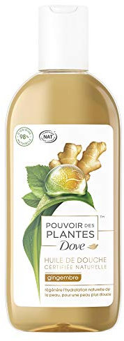 Dove Pouvoir des Plantes Aceite de Ducha para Mujer Jengibre, Nutritivo, Fragancia 100% Natural, Fórmula Dermatológicamente Probada, Apto para Veganos, 250 ml