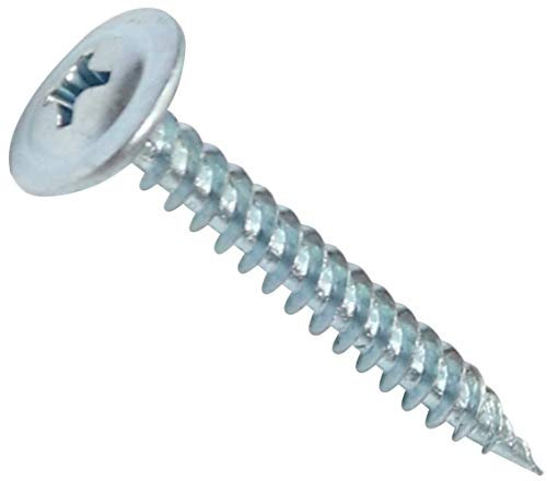 AERZETIX - C44683 - Juego de 100 Tornillos para chapa autorroscantes Ø4.2x32mm con cabeza ancha abombada - huella PH/cruciforme - revestimiento metálico canalón - en acero galvanizado - color plata