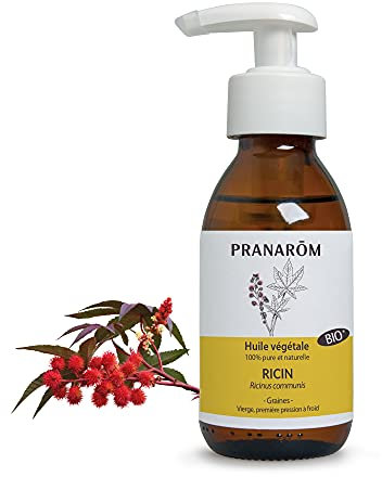 Pranarôm Ricin Huile Végétale Ricinus communis, Vierge de première pression à froid 100 ml