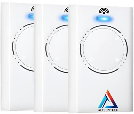 Alisontech 3 x XT4 868 SLH LR Handsender 868MHz 4-Kanal weiße Fernbedienung für Torantriebe und Garagentor 3-Jahres-Garantie