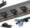 Cable Management Under Desk, 【Up to 15 Cord】【Enhanced Cable Clip】 Hook and Loop Cable Ties, Adjustable Cord Holder, Reusable Cord Clips, Hook and Loop Cable Hider, 20 Pair