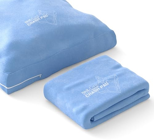 Skil-Care Crash Pad Cover Replacement | Cozy Cloth Soft Replacement Cover for Kids Crash Pad | Sensory Mat for Active Play | Washable Soft Landings for Indoor & Outdoor | Cozy Light Blue - 6x6 FT