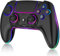 MYSTILUCK Wireless Controller Compatible with PS-5/Pro/PC/MAC/iOS/Android/Steam Deck,Gamepad with 7 Colors RGB Lighting/Dual Vibration/Turbo/6 Axis Gyro Sensor/Touchpad/Headphone Jack/1500 mAh Battery