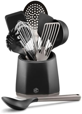HexClad 9-Piece Kitchen Utensil Set, Heat-Resistant to 450°F