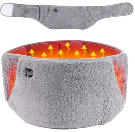 Manta Eléctrica Lumbar, Almohadilla Eléctrica Lumbar, Cinturón abdominal calentado con 3 Niveles de Temperatura, Para Mujeres Niñas Y Madres Con Dolor