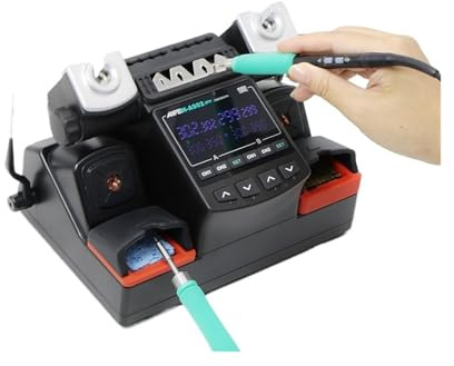 A902PRO Lödstation C115 C210 C245 Dubbelstation Svetsstation Omarbetningsstation for Mobiltelefon PCB IC Reparation Lödverktyg(210 115 245with3tips,220/V)