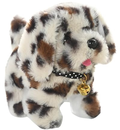 Cane parlante che cammina, giocattolo per cani in movimento per bambini, Giocattolo da passeggio animato, Cane elettronico da passeggio interattivo, adorabile cane robot elettronico realistico per bam