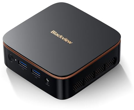 Blackview MP20 Mini PC, AMD Ryzen 3 (hasta 3,5GHz), 16GB DDR4 512GB SSD, Win11 Pro Ordenador de Escritorio con Gigabit Ethernet/WiFi 5/BT5.2/HDMI+DP 4K UHD para Oficina/Escuela, 3 años garantía