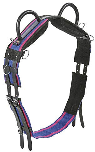 Busse Longiergurt Double, Navy/Passion pink, Pony