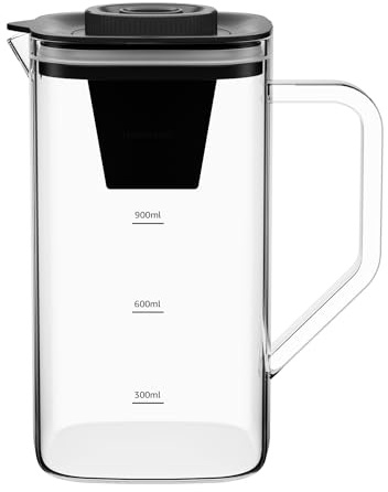 PT1-Lite Carafe, Replacement for T1 / T1 Lite / E1 Countertop Reverse Osmosis Water Filter -1200ML (Mineral Filter Not Included)