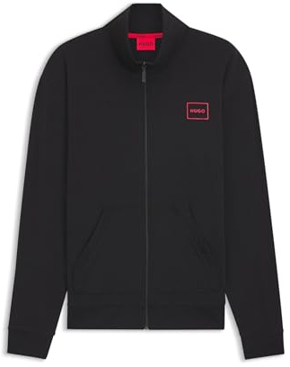 HUGO Laze Zip Jacket, Ropa de Estar por casa_Chaqueta Hombre, Black1, XL