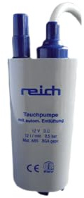 Reich Dränkbar pump 18 L, dränkbara pumpar, vit