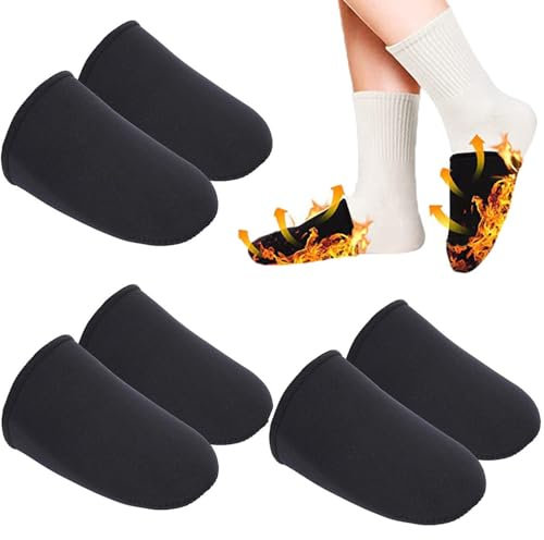 JOAASU Neopren Zehenwärmer, 3 Paar Zehenwärmer, Toe Warmers, Größe S, Wiederverwendbare Fußwärmer, zum Erwärmen der Füße Jagen Radfahren Laufen Wandern, für Damen Herren