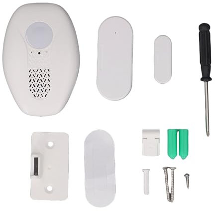 Magnetisk Induktion Wireless Door Sensor Alarm, 98.4ft Intervall 80dB Långdistansfunktionalitet Dörr och Fönster öppen Varning för Hemföretag