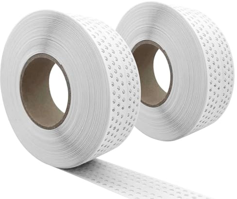 2 stycken fogband, självhäftande, 40 m x 5 cm, sömtäckband, kantskydd för gipsskivor, gipsskivor, tätningstejp, fogband självhäftande för anslutning av GK-plattor, gips, kantskydd