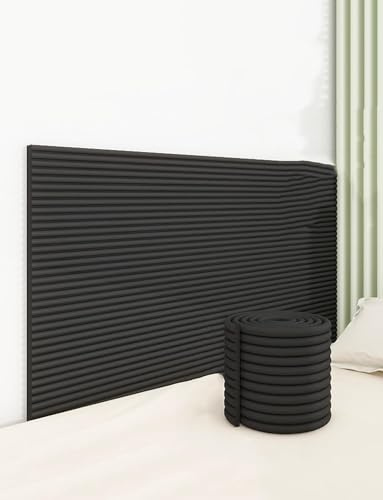 Vadderade väggpaneler, vadderad självhäftande skumstoppning, anti-kollision väggkuddar, hörnskydd för sovrumsdekoration (20 cm x 200 cm)