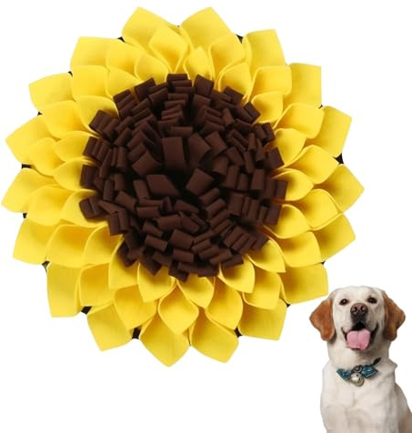 Puppy Snuffle Mat from 8 Weeks, Sniff Mat for Dogs, Snuffle Mat for Puppies, Dog Licking Mat, Lickimat for Dogs, 38x38 Cm