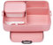 Mepal - Bento Lunchbox Take A Break Large - Brotdose mit Bento-Box - Meal Prep Box für Sandwiches, Kleine Snacks & Reste - Snack & Mittagessen - Essensbox mit Fächern - 1500 ml - Nordic Pink