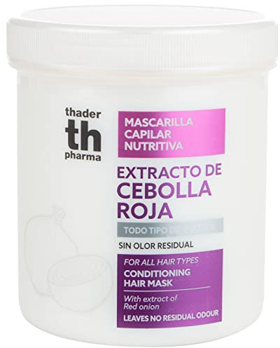 Thader Pharma Masque capillaire à l'Oignon Rouge, idéal pour tous les types de cheveux, 700 ml