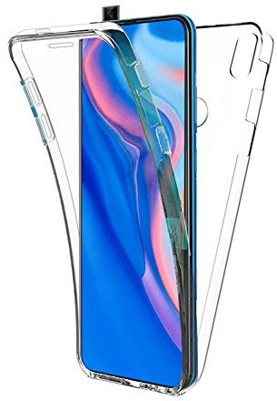 COPHONE® Coque 360 Compatible Huawei P Smart Z 100% Transparente 360 Protection intégrale Avant Souple + arrière Rigide. Housse Tactile 360 degres Anti Choc