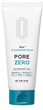 BE THE SKIN BHA+ Pore Zero Cleansing Foam 5.07 fl oz / 150 ml | Face wash cleanser for pore care and sebum control | For sensitive and combination skin
