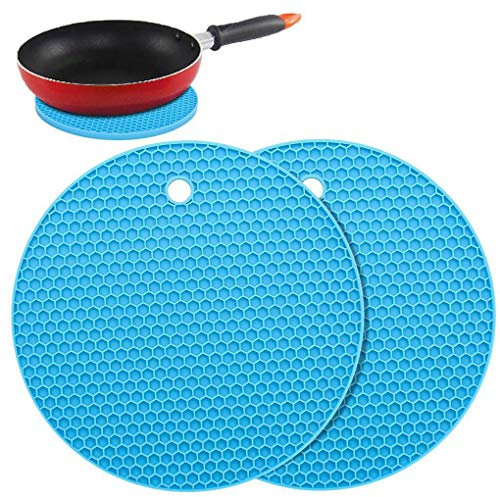 Porte-Pot en Silicone 2 pcs Porte-Pot Ronds Polyvalents Procédure de pavillon de Pot de Pot