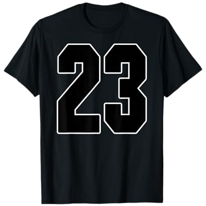 Big #23 Jersey Numéro 23 Uniforme Le plus grand joueur préféré des fans T-Shirt