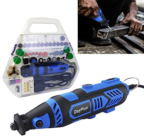 252 Pcs Gravierwerkzeugsatz,135W Multifunktionales Rotationswerkzeug Set für Schmuck Glas Holz Metall mit Anreißer, 6-stufig Regelbar, 10000-32000 U/min,mit Aufbewahrungskoffer