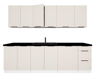 Muebles de Cocina Completa 260 cms Color Arena ref-37