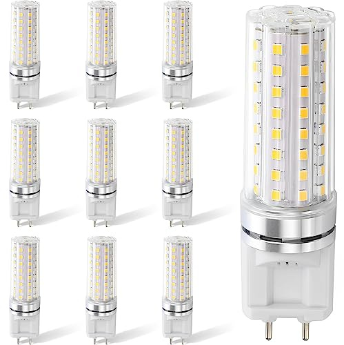 RYTM (Pack of 10) G12 LED Bulb 15 Watt 2250 Lumens G12 Light Source G12 Bi-Pin Base LED Corn Light Bulb (150 Watt Halogen Equivalent) AC 85V-265V, Not-Dimmable (Warm White 3000k)