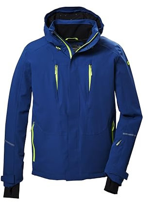 killtec Herren Skijacke/Funktionsjacke mit Kapuze, Unterarmventilation und Schneefang KOW 26 MN JCKT, dunkelpetrol, XXL, 41931-000
