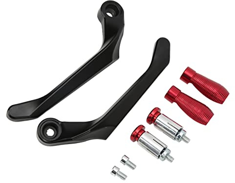 Ensemble de Protection de Leviers de Moto, Protecteur de Guidon d'embrayage de Frein en Alliage D'aluminium pour Vélos de Montagne (Rouge)