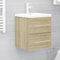CIADAZ Waschbeckenunterschrank Sonoma-Eiche 41x38,5x48cm Holzwerkstoff, Unterschrank Waschbecken, Badezimmer Unterschrank, Unterschrank Bad, Badezimmerschrank, Badmöbel, Badschrank