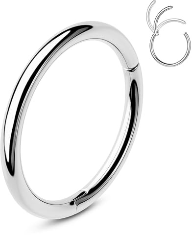 OUFER Orecchini Helix Acciaio Chirurgico 316L Orecchino Conch 12 mm Piercing Orecchio Helix Trago Piercing Donna Orecchino Cartilagine Orecchini Tragus