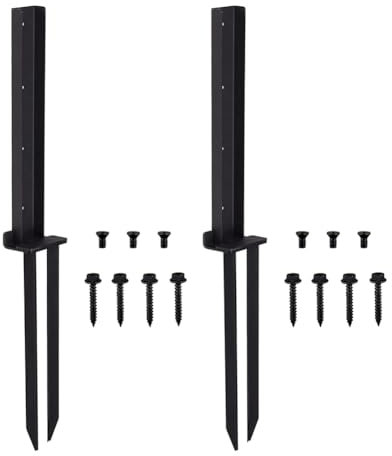 Sessleger - Kit de de poste de valla, 2 unidades, estaca de anclaje de poste de valla para reparación