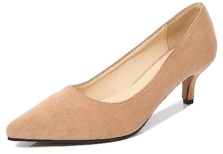 Women's Elegant and Comfortable Women's Shoes Lace Shoes Party Wedding Shoes Evening Shoes High Heels Pumps Stiletto Shoes Dress Shoes Dress Shoes Stiletto Shoes Slip On Shoes Size 35-46, beige, 5 UK