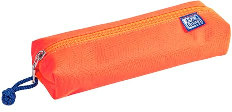 Oxford, Favorit, Astuccio Rotondo Portapenne Medio, 1 Scomparto Con Cerniera,7P x 21L x H4 cm, colore Neon Arancio