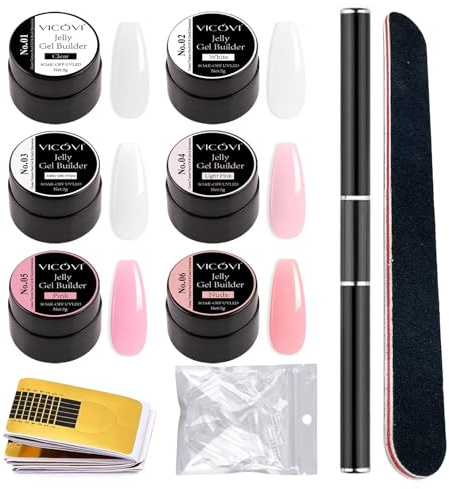 GZSYY Gel de construction pour ongles en gel Builder Gel UV 6 couleurs Extension d'ongles