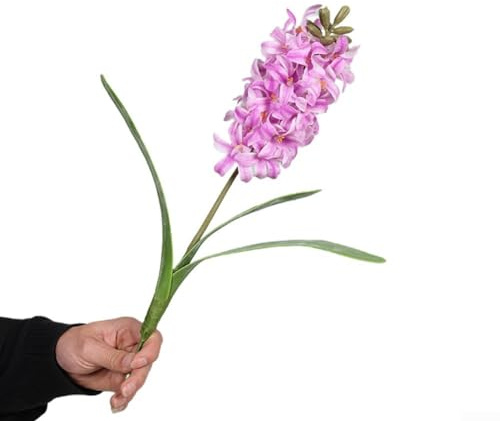 Konstnärlig siden violett hyacint blommor vacker dekoration för bröllop och hemmiljöer (lila)