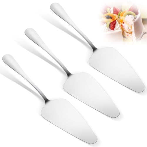 IANFAN 3 stycken rostfritt stål tårtspade pizzaspade lasagnespade mångsidig tårtspade tårttillbehör serveringsbestick rostfritt stål för kök restauranger fester diskmaskinssäker